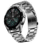 Fire-Boltt Talk Round Smart Watch 1.39″ TFT Display with Bluetooth Calling, Dual Button, Voice Assistance, SPO₂ & Heart Rate Monitor, 120+ Sports Modes, Metal Smartwatch for Men & Women - Silver