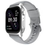 Fire‑Boltt Rise Smart Watch 1.85″ HD Display with Bluetooth Calling, AI Voice Assistant, Rotating Crown, SpO2 & Heart Rate Monitor, 120+ Sports Modes,IP67 Waterproof Smart Watch for Men & Women - Grey