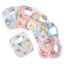 First Kick Fastdry Bibs - 6pcs Baby Bibs for 6 to 12 Months new Born Baby 0 to 6 Months Water Resistant Bibs Soft Cotton bib Infant Apron