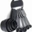 Floraware Measuring Cup and Spoon Set, Multi Purpose Kitchen Tool, Measuring Cups for Kitchen, Cake Baking Accessories, Measuring Spoons and Cups Set (Black)