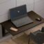 Foldable Wall Mounted Study Table| Laptop Tables, Computer Tables, Office Tables, Wall-Mounted Setup Including Hinges, Screws and Screw Plugs (16 x 24 inch Wallnut)
