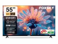 Foxsky 139.7 cm (55 inches) 4K Ultra HD Smart LED TV 55FS-VS (Black)