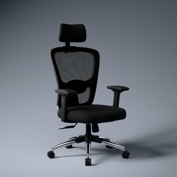 Green Soul Jupiter Superb | Ergonomic Mesh Office Chair for Work | 3 Year Warranty | Multi-Lock Synchro Tilt Recline Mechanism | 2D Armrest | Adjustable Lumbar | High Back | Black