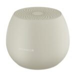 HAMMER Drop 5W Bluetooth Wireless Speaker with Twin Pairing, 1200 mAh Battery, 100H Standby Time, TWS Function, TF Card, USB Slot, Auto-Pairing, in-Built Mic, Type-C Charging, 52mm Driver (Beige)