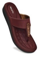 HEALTH FIT EXTRA SOFT Women's Comfortable Memory Foam Doctor Slippers/Flip-Flops|Fashionable Casual & Stylish|Lightweight & Breathable|Outdoor Synthetic Casual Chappals Sandals Ladies & Girls HF23