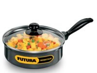Hawkins Futura Nonstick Curry Pan (Saute Pan) 2 L, 20 cm, 3.25 mm with Glass Lid NCP20G