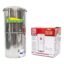Home-Pro - Gravity Water Filter and Purifier | 30 Liters Total Capacity (15L Bottom & 15L Top) Made with Stainless Steel |Includes 4 Creamic Candle and Food Grade Plastic Tape