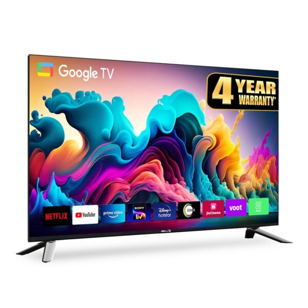 IBELL 80 cm (32 inches) Frameless Series Smart LED Google TV GTV32E (Black)