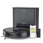 ILIFE T20s Ultra Robot Vacuum Cleaner with LiDAR Navigation, Self-Emptying for Up to 10 Weeks, 10,000Pa Suction, 300mins Runtime, Dry & Wet Combo, Customised Cleaning, App, Voice and Remote Control