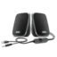 Intex IT-120 2.0 Channel Desktop Speaker with 10W Powerful Sound, USB Powered, 3.5mm Jack, in-Line Volume Control, Loud & Compact Design, Portable for Laptop, Computer, Mobile – Grey
