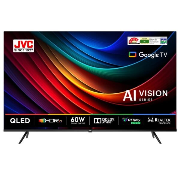 JVC 140 cm (55 inches) AI Vision Series QLED Google TV LT-55NQ7165C (Black)
