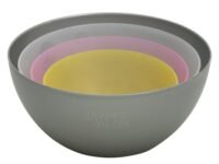 Jaypee Plus Virgin Plastic Mixing Bowl | Lightweight, Strong & Durable Bowls | Ideal for Serving, Storing & Stacking Set of 4 -(2800+2000+1200+800) ml (Multicolor)