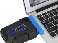 K27 Universal Notebook Fan Cooler Fan USB Air Extracting Cooling Vacuum Fan Radiator for Laptop 17 15.6 15 Inch Cooling Fan