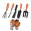 Kraft Seeds by 10CLUB Essential Gardening Hand Tools - 6 pieces | Gardening Tool Set Combo | Durable Home Garden Tool Kit for Soil | Cultivator | Fork Trowel | Weeder | Khurpi | Garden Gloves