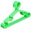 Kuber Industries Exclusive Kids Cloth Hanger|Baby Clothes Hanger Set for Wardrobe|Plastic Hanger|Pack of 5 (Green)