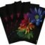 Kuber Industries Flower Printed PVC Waterproof, Oil Proof, Easy to Clean Placemats Table Mats for Dining(Set of 4, Multicolour, Polyvinyl Chloride)|Stylish and Functional Dining Table Accessories