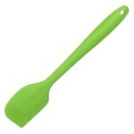 Kuber Industries Silicone Spatula|Baking Spoon for Non Stick Cookware|Heat Resistant Cake Spatula,8 Inch (Green)
