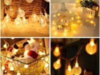 Kyraton 20 LED Solar Globe String Lights – Waterproof Outdoor Fairy Lights with 8 Modes | Warm White Decorative Lights for Garden, Patio, Balcony & Festive Decor