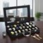 LEDO Men's and Women's Watch Box Holder Organizer Case In 24 Slots of watches In PU Leather with Black & Black