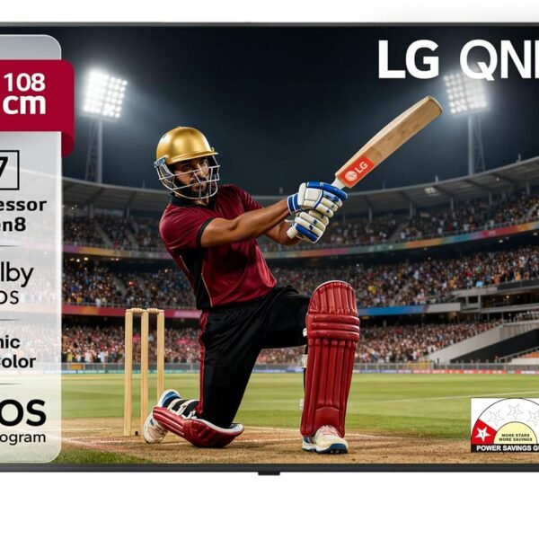 LG 108 cm (43 Inches) QNED 8A AI Series 4K Ultra HD (3840 x 2160) Smart webOS QNED TV 43QNED8AA6A