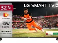 LG 80 cms (32 inches) LR570 AI Series HD Ready Smart webOS LED TV 32LR570B6LA