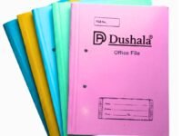 Laminated Office Files | 540 GSM | FS & A4 Size | Assorted Colours | Holds 200+ Pages | for Documents & Certificates (5, Multicolor, A4 Size)