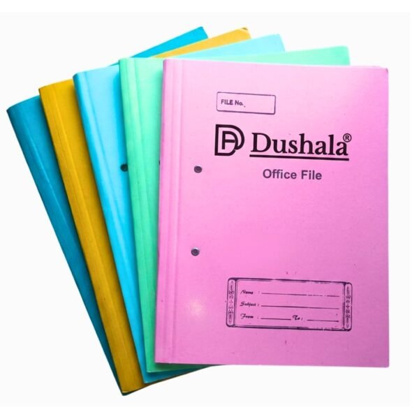 Laminated Office Files | 540 GSM | FS & A4 Size | Assorted Colours | Holds 200+ Pages | for Documents & Certificates (5, Multicolor, A4 Size)