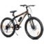 Leader Beast 24T Multispeed (21 Speed) Mountain Bike with Front Suspension & Dual Disc Brake - Black/Orange. Ideal for 12 + Years (Frame: 16 Inches)