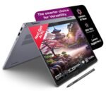 Lenovo IdeaPad 5 2-in-1 AMD Ryzen AI 7 350 (24GB RAM/1TB SSD/14 (35.5cm)/WUXGA OLED/Windows 11/Lenovo AI Now/Copilot+PC/Office Home 2024/Digital Pen 2/Grey/1.5Kg), 83KT000LIN Convertible Laptop