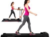 Lifelong Fit Pro Treadmill 3 HP Peak Dc Brushless Motor 2 Level Manual Incline Walking Machine at 8 km/Hr Speed with Led Display-Cardio Equipment for Home Gym 110kg Capacity, Black
