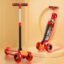 Lifelong Kick Scooter with Adjustable Height - Foldable - Skate for Kids with PVC Wheel - Max User weight-50 kg, Red & Black, 6 Months Manufacturer's Warranty, LLKS02