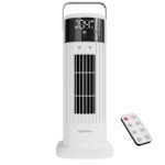 Lifelong Oscillating Mist Fan/Tower Cooler with Remote Control | 700ml Tank | 4 Speed, 1950 RPM, 15W BLDC Motor, 2 Modes, Digital Display, Upto 10Hr Timer | Supports Ice, Water, Essential Oil (White)
