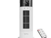 Lifelong Oscillating Mist Fan/Tower Cooler with Remote Control | 700ml Tank | 4 Speed, 1950 RPM, 15W BLDC Motor, 2 Modes, Digital Display, Upto 10Hr Timer | Supports Ice, Water, Essential Oil (White)