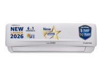 Lloyd 2 Ton 3 Star Inverter Split AC, 2026 New Star Rated (6 in 1 Convertible, Cools Up To 54°C, DG Mode, Ice Clean, Smart 4 Way Swing, Installation Check, White with Silver Deco Strip, GLS24I3GGCSR)