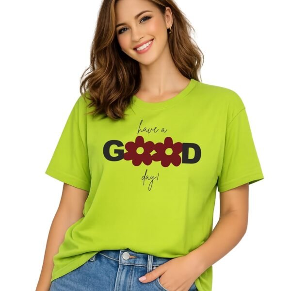 London Hills Women’s Loose Fit Graphic Printed T-Shirt | Soft Cotton Blend Fabric | Round Neck Half Sleeve Casual Top, Travel & College