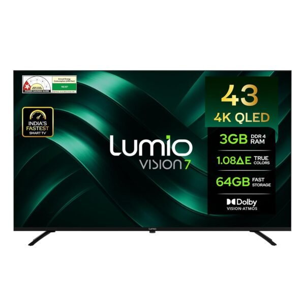 Lumio Vision 7 2026 109cm (43 inches) 4K Ultra HD Smart QLED Google TV FTW2-ADSJ