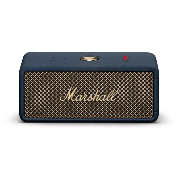 Marshall Emberton III Compact Portable Bluetooth Speaker with 32+ Hours of Playtime, (360° Sound), Dust & Waterproof (IP67) – Midnight Blue.