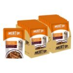 Meat Up Puppy Wet Dog Food (8 x 70g) 560g + 560g Free, Total 1.12kg | Real Chicken in Gravy | Supports Digestion | Boosts Vitality | Complete & Balanced Meal