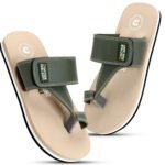 Men’s Comfort Slippers with Adjustable Strap | Cushioned Footbed & Shock Absorbing Sole | Lightweight Everyday Wear Slippers for Home, Office & Casual Walking