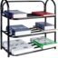 Metal Foldable Open Book Shelf, Book Shelve Book Case, Book Rack, Book Storage Rack for Study Room (Set of 1 ,Black)