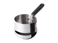 Meyer Nickel Free Stainless Steel Mini Pot | Milk Pan, Tea Pan Stainless Steel, Milk Pan Induction Base | Chai Pan | Small Saucepan | Milk Boiling Vessel | Saucepan with Handle, 10cm, Grey |0.60 liter