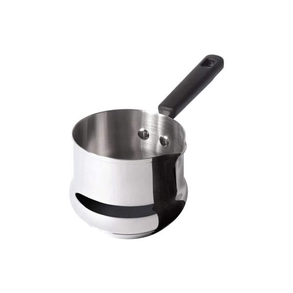 Meyer Nickel Free Stainless Steel Mini Pot | Milk Pan, Tea Pan Stainless Steel, Milk Pan Induction Base | Chai Pan | Small Saucepan | Milk Boiling Vessel | Saucepan with Handle, 10cm, Grey |0.60 liter