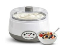 Milton Turbo Yogurt Maker Machine | Automatic with One-Touch Operation | Electric Yogurt Maker | Make Thick, Creamy Curd & Yogurt at Home | Energy Efficient | Easy to Use | White