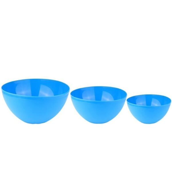 Multipurpose Plastic Mixing Bowl 2000ml, 1350ml, 850ml- Blue (3U)
