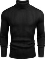 NORTHWIND Men's High Turtle Neck Cotton T-Shirt
