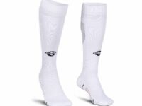 Nivia Rabona Football Super Stockings for Men & Women, Knee Length Stockings, Football Socks, Soccer Socks, Sports Socks, Polyester Blend (White) Size - L