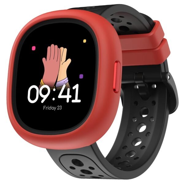 Noise Junior Champ 3 Smart Watch for Kids | 3-in-1 Look with 2 Switchable Bumpers, in-Built Learning Hub, Habit Builder, Exam & School Mode, SOS, 100+ Cloud Faces, Parental Control (Black Blaze)