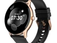 Noise Twist Go Smart Watch 1.39" Display, TruSyncᵀᴹ BT Calling, Glossy Metal Finish, 150+ Watch Faces, IP68, Sleep Tracking, 100+ Sports Modes, Smart Watch for Men and Women (Midnight Gold)