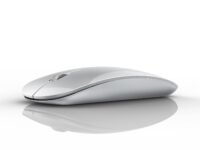 Offbeat - Atom Dual Bluetooth 5.1+5.1 & 2.4Ghz Wireless, Type-C Rechargeable 100 Hours Battery Silent Click Mouse, Triple Device connectivity Windows, Mac, iOS, Android (Silver)