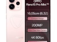 Oppo Reno15Pro mini 5G (Crystal Pink, 12GB RAM, 256GB Storage) with No Cost EMI/Additional Exchange Offers